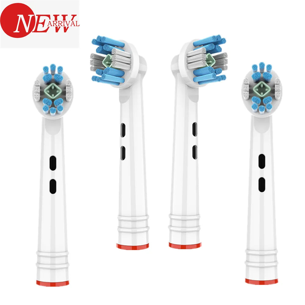 Electric Toothbrush Replacement Brush Heads For Braun Oral B 3D Whitening Toothbrush Heads Nozzles 4/8pcs Brush Head for Oralb
