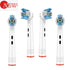 Electric Toothbrush Replacement Brush Heads For Braun Oral B 3D Whitening Toothbrush Heads Nozzles 4/8pcs Brush Head for Oralb