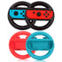 2Pcs Left Right Game Steering Wheel Controller Handle Holder Grip JoyCon Controller Gamepad For Nintendo Switch OLED Accessories