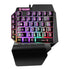 FONKEN Keyboard Gaming Mini One-Handed RGB Game Controller for PC PS4 Xbox Gamer Single Keyboard Quite Mouse Set PC Accessories