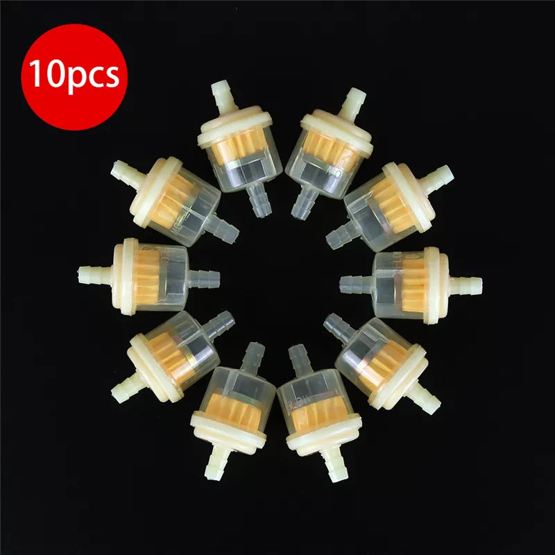 10PCS New Engine Inline Carb Car Dirt Bike Oil Gasoline Liquid Fuel Filter For Scooter Motorcycle Motorbike Gas Petrol Filters