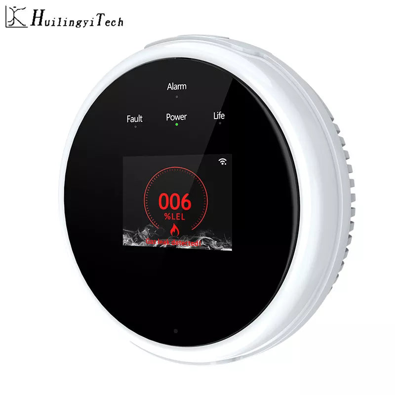 gas alarm leak sensor tuya smoke detector wifi gas co2 carbon monoxide propane detector leakage sensor natural sensor