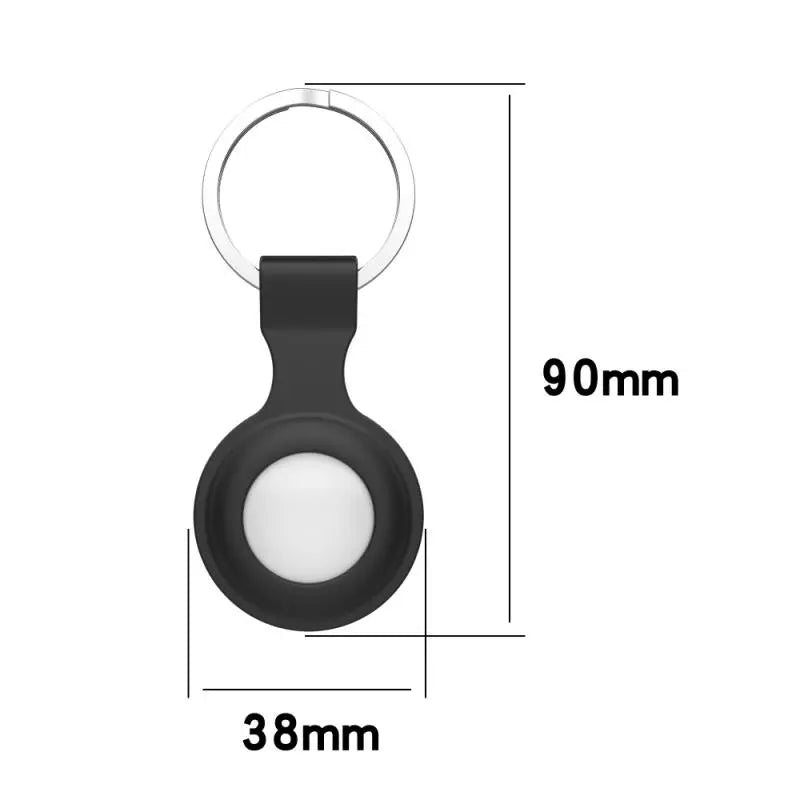 Silicone Keychain For Apple Airtags Case Protective For Airtag Tracker Locator Device Anti-lost For airtag air tag Case