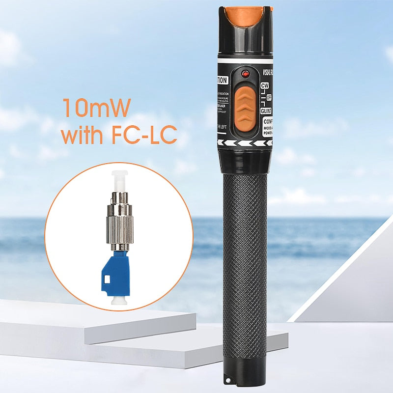 FTTH Fiber Optic Cable Tester Pen 1/10/20/30/50mw  Visual Fault Locator SC/FC/ST 2.5mm Interface VFL Optical Fiber Test Tool