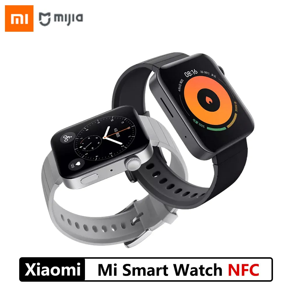 Original Xiaomi MI Smart Watch GPS NFC WIFI ESIM PhoneCall Bracelet Android Wristwatch Sport Bluetooth Fitness HeartRate Tracker