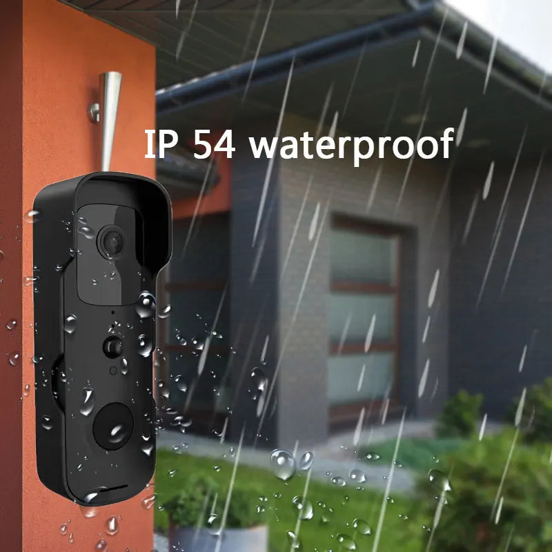 1080P WiFi Tuya Smart Video Doorbell IP54 Waterproof Camera Video Intercom Doorbell Two-Way Audio Infrared Night Vision