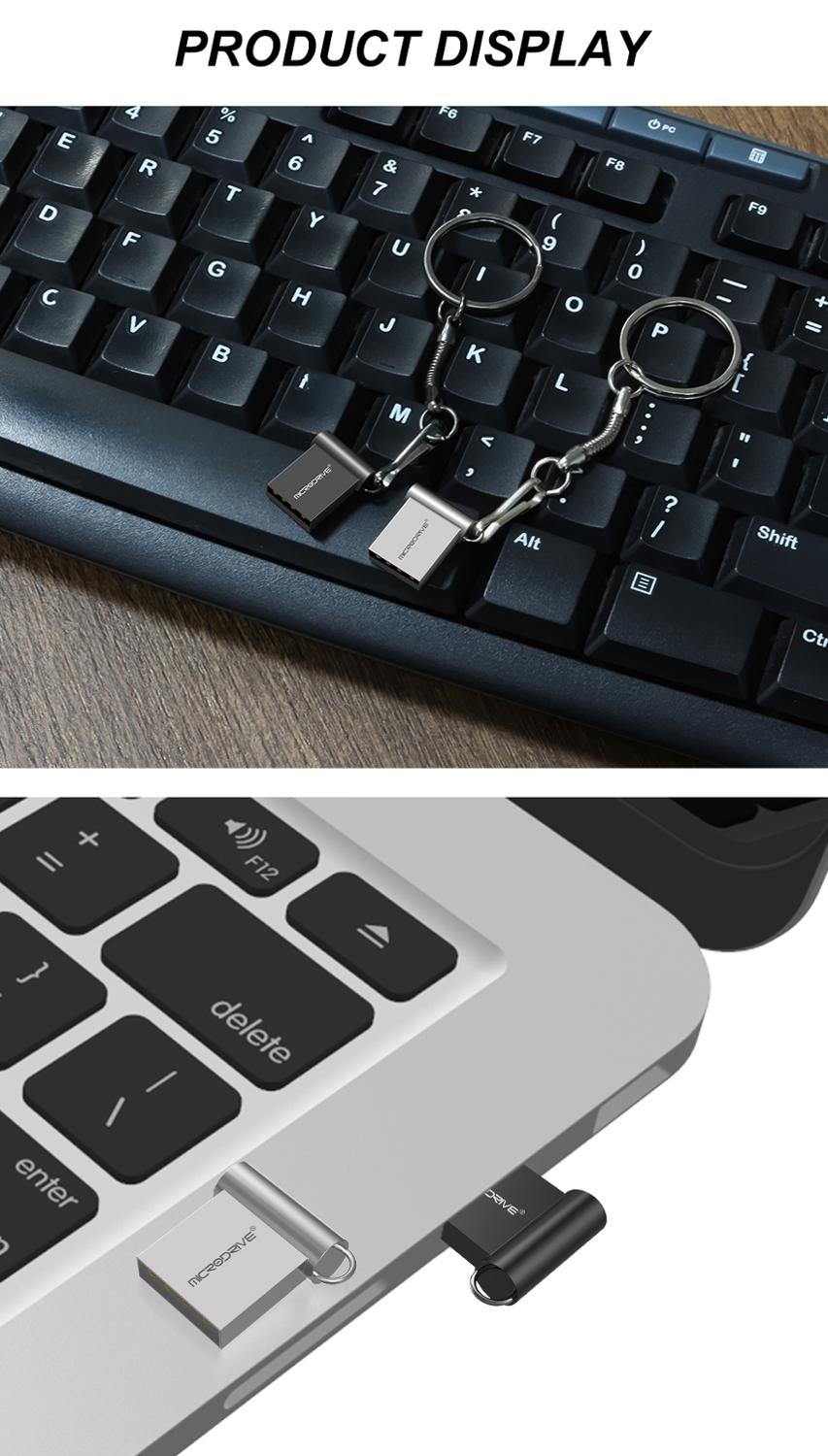 Mini USB Flash Drive Pen Drive USB 2.0 Pendrive 64GB 32GB 16GB Flash Memory Stick with Key Ring 128GB U Disk Creative gifts