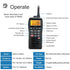 Retevis RM40 VHF Marine Radio IPX7 Waterproof Two Way Radio Communicator GPS DSC MOB Float Alarm Walkie Talkie LCD 5W Marine HT