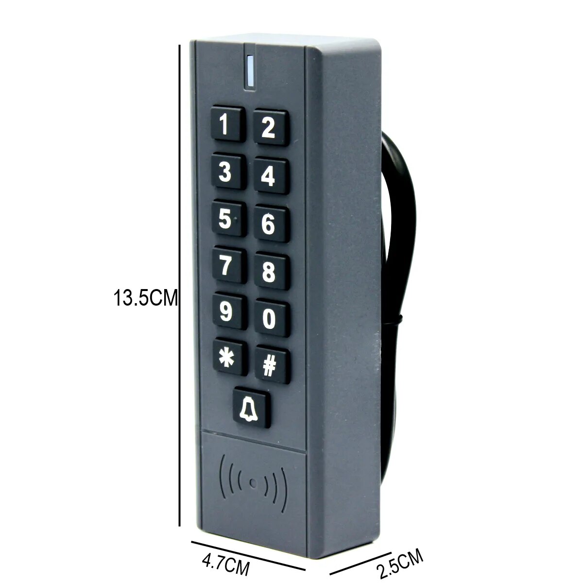 A9-S-EM 1000 User IP67 Waterproof Access Control Keypad Outdoor RFID Access Controller Door Opener System EM4100 125KHz Key Card