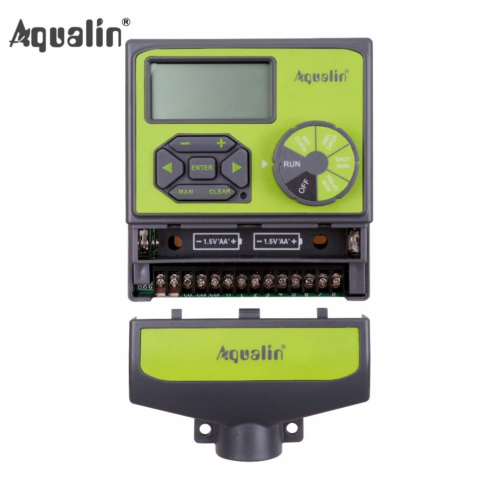 8 Stations Garden Automatic Irrigation DC 3V Input Controller Water Timer Watering System Used with 9-12 V DC Valve  #10467