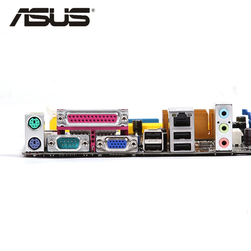 Original ASUS P5QPL-AM 800Mhz 667Mhz DDR2 P5QPL AM LGA 775 Motherboard uATX USB2.0 PCI-E X16 Desktop PC Mainboard Plate Used