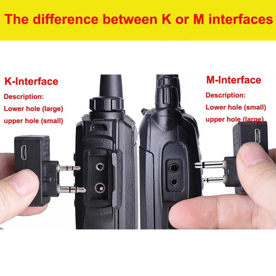 Walkie Talkie Hands-Free Helmet Bluetooth Headset K/M Wireless Headphone Motorcycle Locomotive BT Earphone For Baofeng Motorola