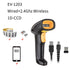 EVAWGIB EV-W2503 Handheld Wirelress Barcode Scanner AND EV-1203 Bluetooth 1D/2D QR Bar Code Reader PDF417 for IOS Android IPAD