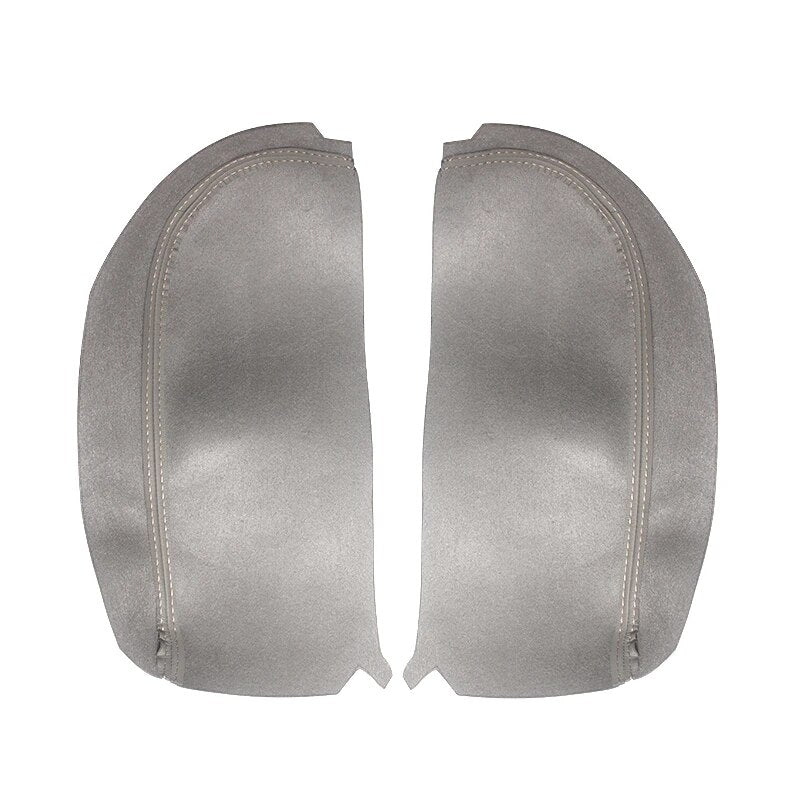 For Acura MDX 2007 2008 2009 2010 2011 2012 2013 Microfiber Leather Center Console Lid Armrest Cover Protection Trim 2pcs Gray