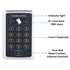 125KHz RFID Access Control Keypad EM Card Reader Door Access Control System Door Lock Opener Keyboard System