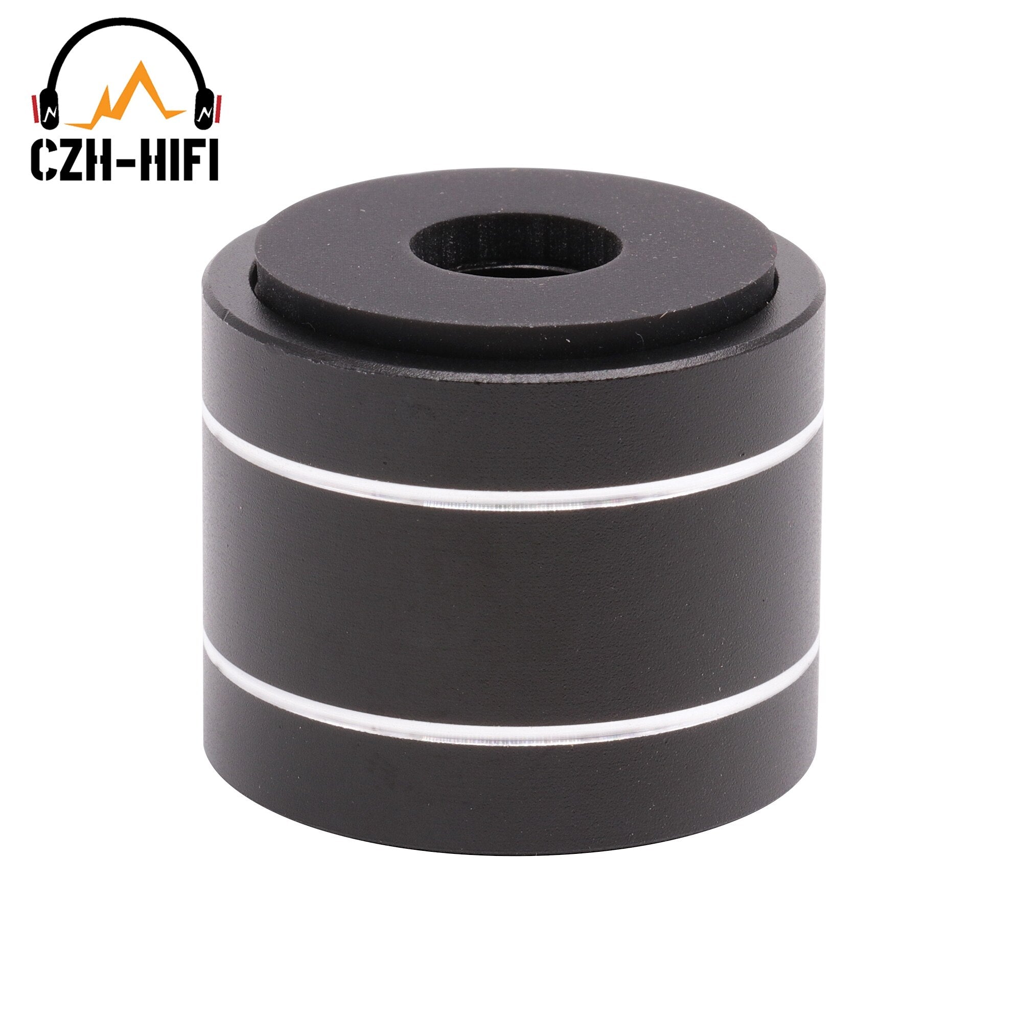 30x25mm CNC Machined Solid Aluminum Isolation Stand Base Feet Pad for Subwoofer Audio Speaker Turntable DAC Amplifier PC CD DIY
