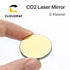 Cloudray Co2 Laser Si reflective Mirrors for Laser Engraver Gold-Plated Silicon Reflector Lenses Dia. 19 20 25 30 38.1 mm