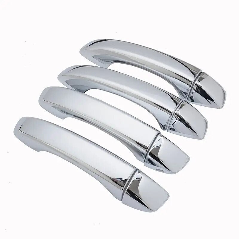 Carbon Fiber Chrome Car Door Handles Cover Trim Styling Stickers For MG 6 MG6 2017 2018 2019 2020 2021 2022 Auto Accessories