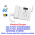 Office Home Computers 2G 3G 4G LTE GSM Wireless Landline Phone Voice Call Desk Telephone Sim Card Router 4g Wifi Hotspot W101W