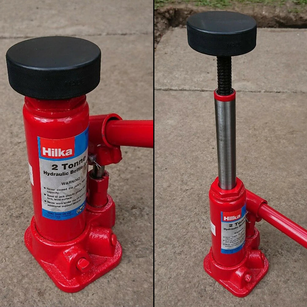 Rubber Bottle Jack Pad Protector Adapter Car Jacking Tool Pinch Weld Side Lifting Disk 20mm Hole For Most 2 Ton Bottle Jacks