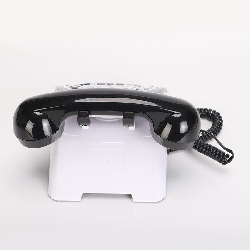 Beamio FSK/DTMF Wired Telephone With Ringtone Adjustment Pulse Tone Corded Landline Phone For Desk Home Office Bedroom Red