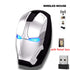 Cool Wireless Iron Man Mouse Mice Ergonomic 2.4G Portable Mobile Computer Click Optical USB Receiver for PC Laptop Mac Book