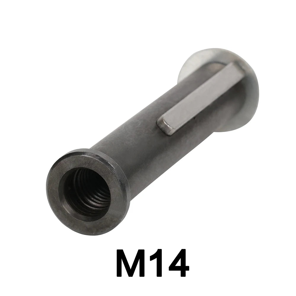 M14 100mm*19mm Polishing Wheel Axle Connection Rod for Polisher Angle Grinder Bulgarian 115 125