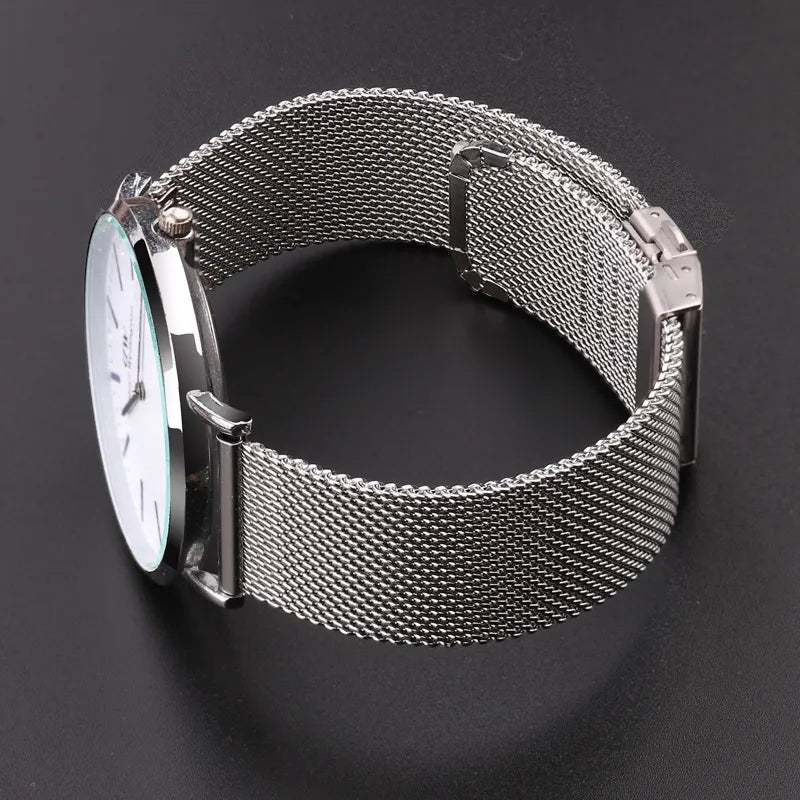 Mesh Milanese Loop Watchband Bracelet 16mm 18mm 20mm 22mm 24mm Silver Black Smart Watch Band For Galaxy Watch 4 5 Pro Strap
