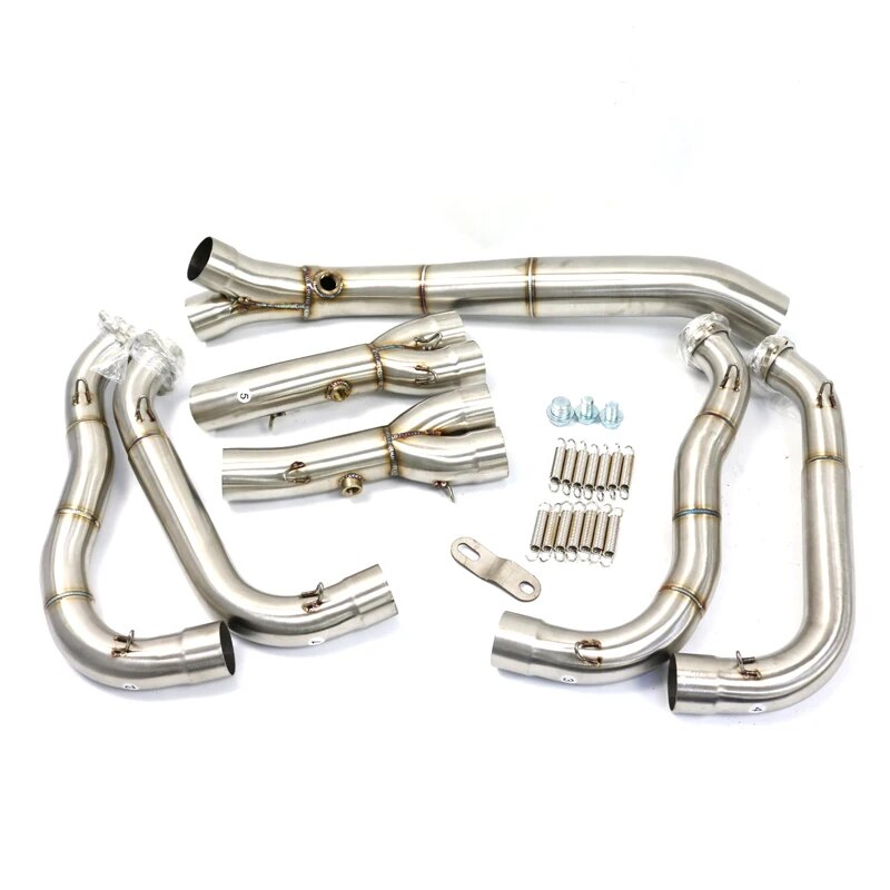 For BMW S1000RR S1000R S1000 RR 2010-18 60mm Upgrade Modified Motorcycle Exhaust Full Systems Front Link Pipe Motocross Muffler