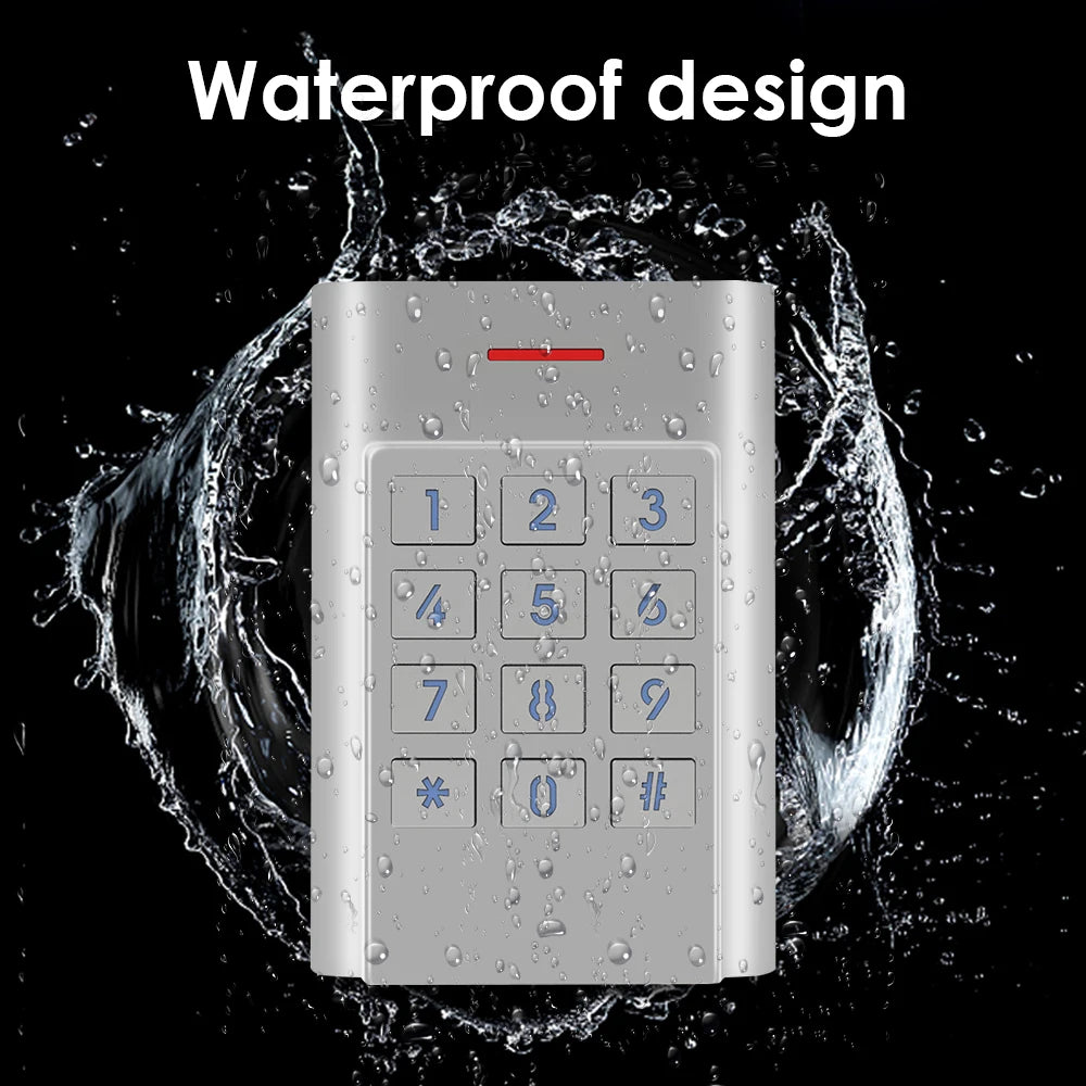IP66 Waterproof Standalone Access Control Keypad Zinc Alloy case Security Entry Door Reader Access control system 1000 user K5