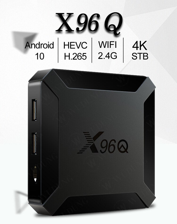 Fast Shipping X96Q Android 10.0 Smart TV BOX 2GB 16GB Allwinner H313 Quad Core 2.4G WIFI 4K VS X96 Mini Set Top Box 1GB 8GB