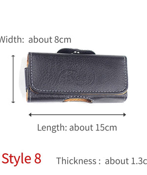 Universal 2.6-6.0 Inch Anti-drop Mobile Phone Waist Belt Clip Bags Case Cover for iPhone Samsung Huawei with Magnetic Buckle