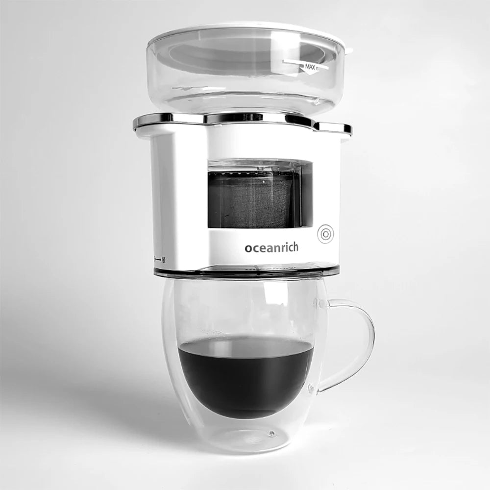 Oceanrich Coffee Machine Automatic Hand Brewing Coffee Machine  American Portable Electric Rotating Extraction Pot Filter Pot