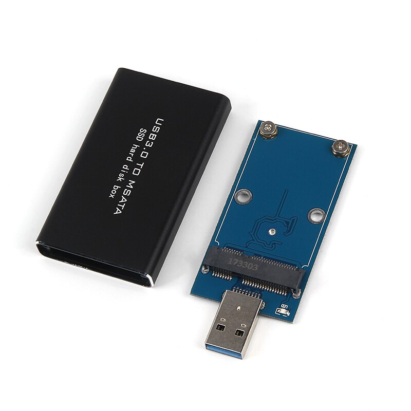 MSATA to USB 5Gbps USB 3.0 to mSATA SSD Enclosure USB3.0 to mSATA Case Hard Disk Adapter M2 SSD External HDD Mobile Box HDD Case