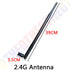 EOTH 2.4G Antenna wifi 14dBi SMA FeMale Connector PBX 2.4ghz antenna wi-fi 2.4g Wifi Booster 21cm ufl./ IPX 1.13 Pigtail Cable