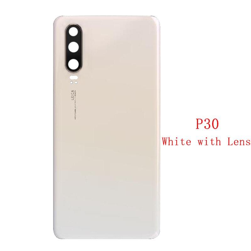 Battery Case Cover Rear Door with Rear Camera Frame Lens For Huawei P30 Pro P30 Housing Back Case Battery Cover with Logo