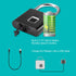 KERUI Keyless USB Charging Fingerprint Lock Smart Padlock Waterproof Door Lock 0.2sec Unlock Portable Anti-theft Padlock Zinc