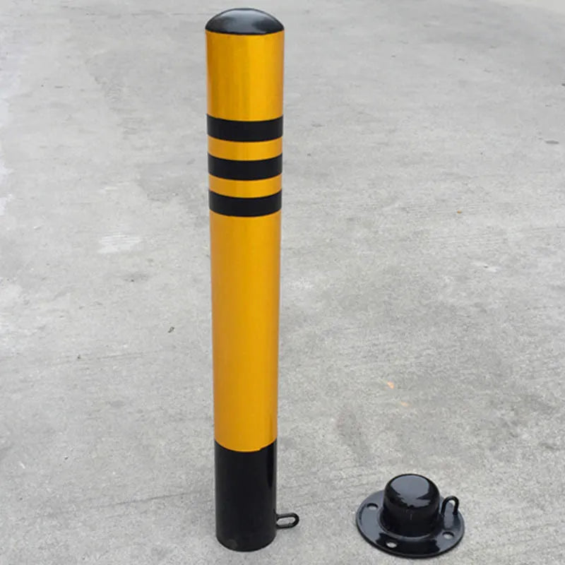 Warning Column Road Pile with Lock Car No Parking Barrier Pole Block Bollard Post Anti-Collision Roadblock Anti Parking Blocker