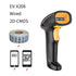 EVAWGIB EV-W2503 Handheld Wirelress Barcode Scanner AND EV-1203 Bluetooth 1D/2D QR Bar Code Reader PDF417 for IOS Android IPAD