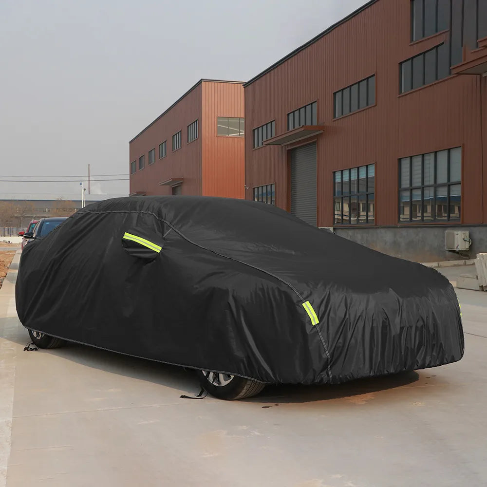 190T Universal Car Covers Indoor Outdoor Full Auot Cover Sun UV Snow Dust Resistant Protection Cover  Fit Suv Sedan Hatchback