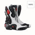 Woman Motorcycle Riding Boots Long High Ankle Protective Gears Moto Motorbike Racing Shoes Foot Guards Red B1001
