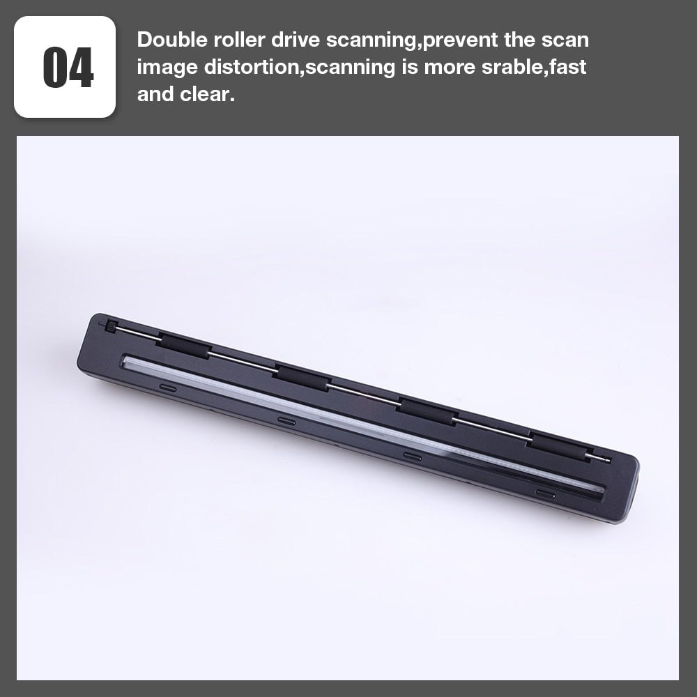 iScan Portable New Creative Handheld Mobile Portable Document Scanner 900DPI Type-c LCD Display Support JPG/PDF Format Selection