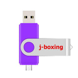 J-boxing OTG USB Flash 32GB Dual Port Pendrive 32gb Micro USB Flash Drive Swivel Memory Stick for Samsung Huawei Tablet 8 Colors