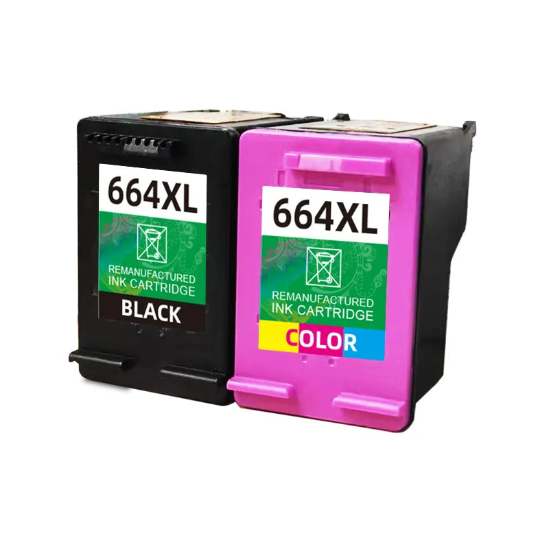 Hicor Remanufactured for HP 664XL for hp 664 Ink Cartridge for HP664 Deskjet 1115 2135 3635 2138 3636 3638 4535 4536 4538 4675