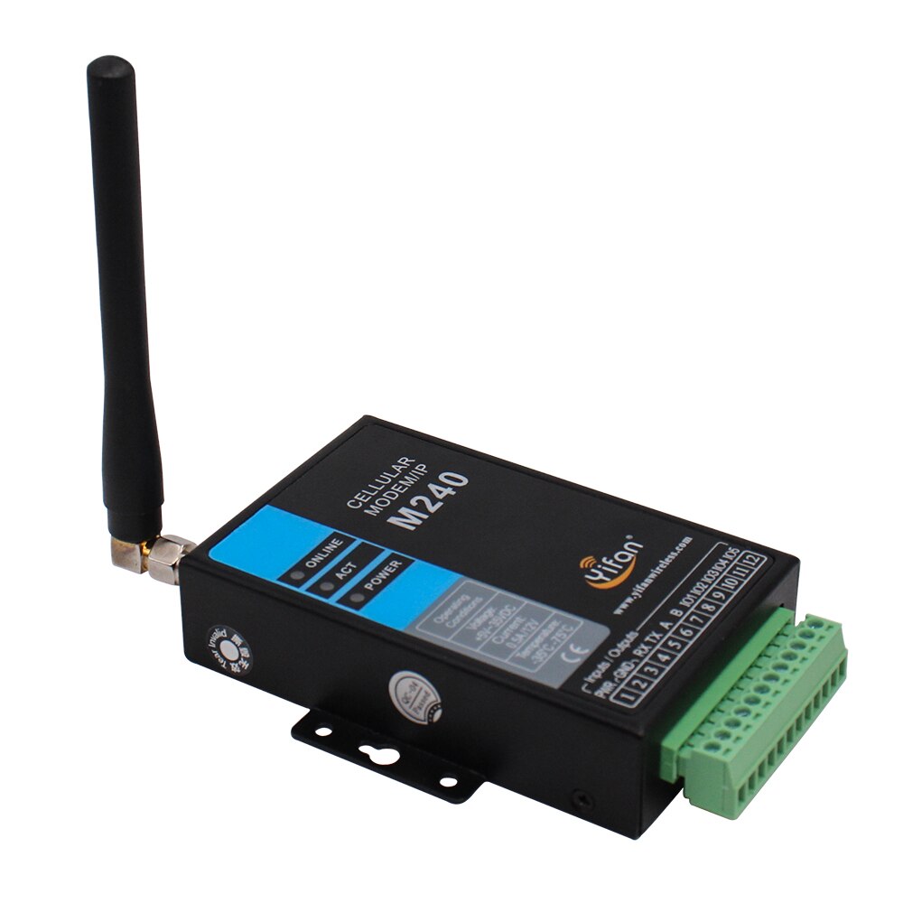 Free Shipping! M240-G RS232 RS485 Modbus Industrial DTU gprs modem with IO for SCADA AMR