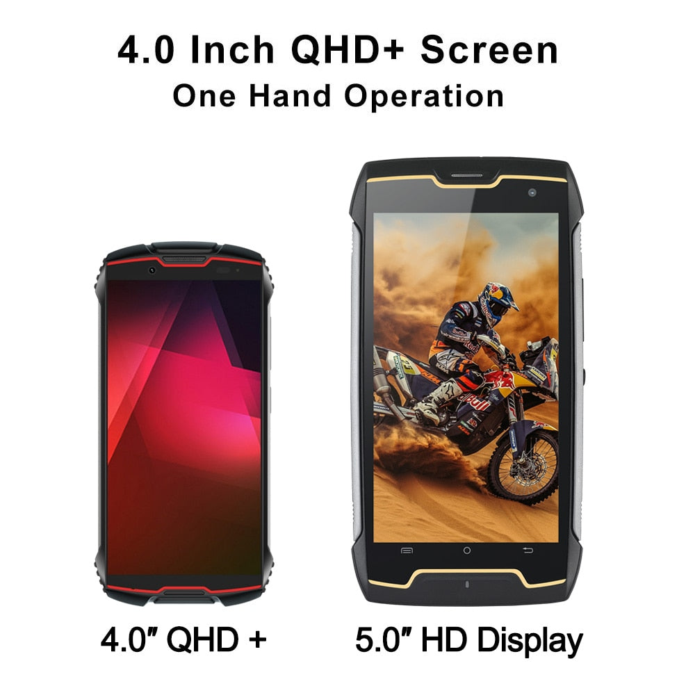 Cubot KingKong MINI2 Waterproof Rugged Phone 4" QHD+ Screen 4G LTE Dual-SIM Face ID Android 10 3GB+32GB 13MP Camera MINI Phone