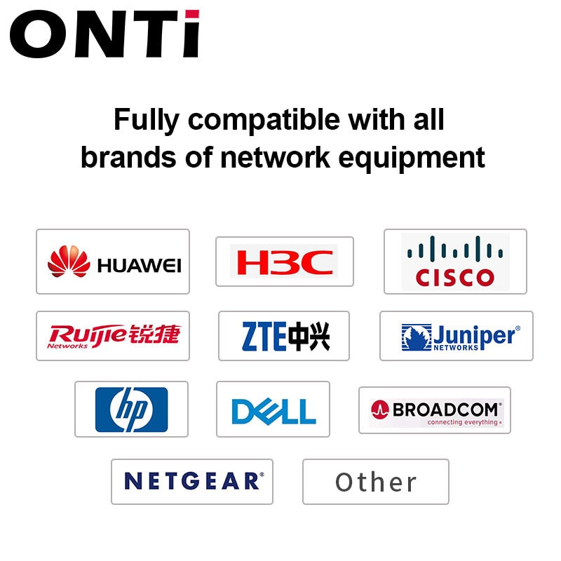 ONTi 10G SFP+ AOC Cable - 10GBASE Active Optical SFP Cable , 1-100M, for Cisco,Huawei,MikroTik,HP,Intel,Dell...Etc Switch