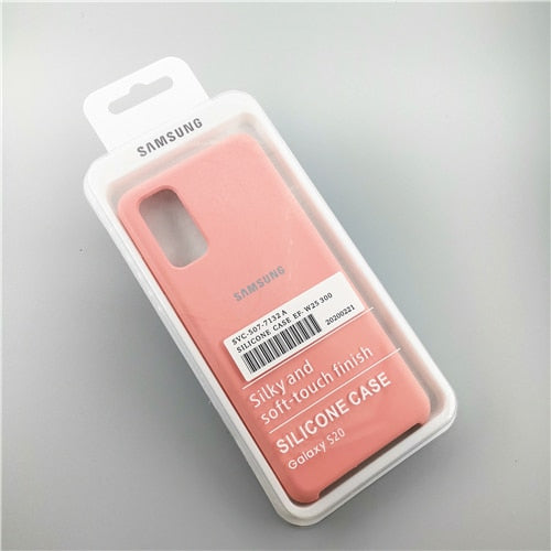 For Samsung S20+ S20FE S20Ultra S20 5G Silicone Cover Liquid Silicone Case Shell For Galaxy S20U S20FE S20 Plus Ultra Back Cover