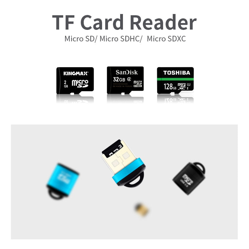 Mini USB Micro SD TF Card Reader USB 2.0 Mobile Phone Memory Card Reader High Speed USB Adapter For Laptop Accessories