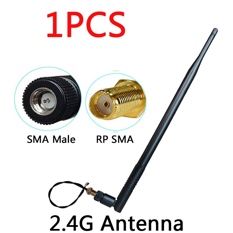 EOTH 2.4G Antenna wifi 14dBi SMA FeMale Connector PBX 2.4ghz antenna wi-fi 2.4g Wifi Booster 21cm ufl./ IPX 1.13 Pigtail Cable